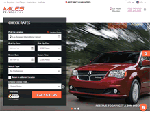 Tablet Screenshot of milescarrentallosangeles.com